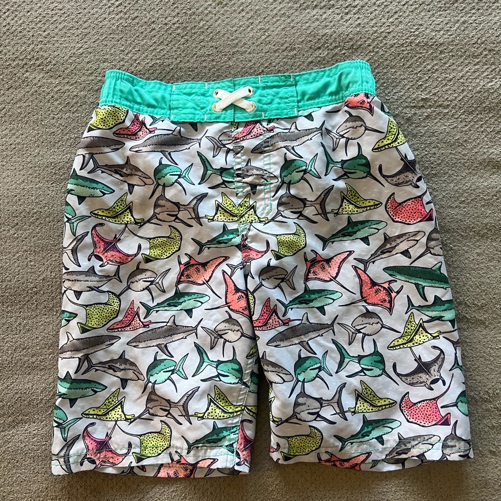 Cat & Jack Coral Swim Shorts size 8
